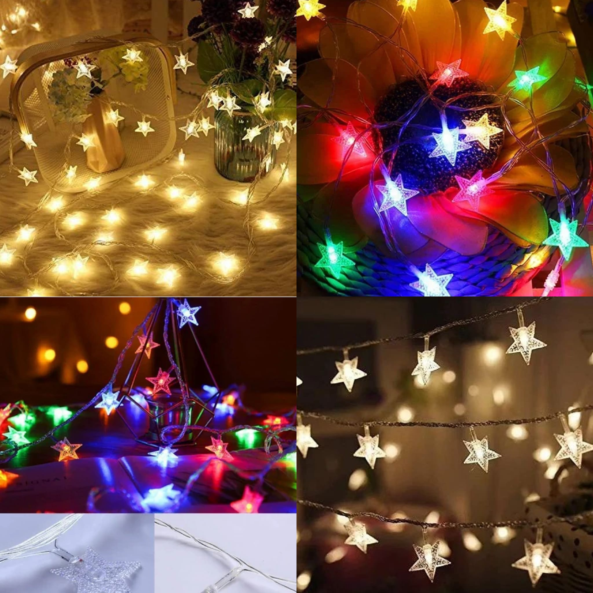 Mini Star 28 LED Multi Color String Light