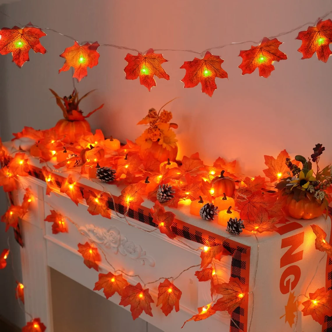 15 feet Maple Leaf String Light